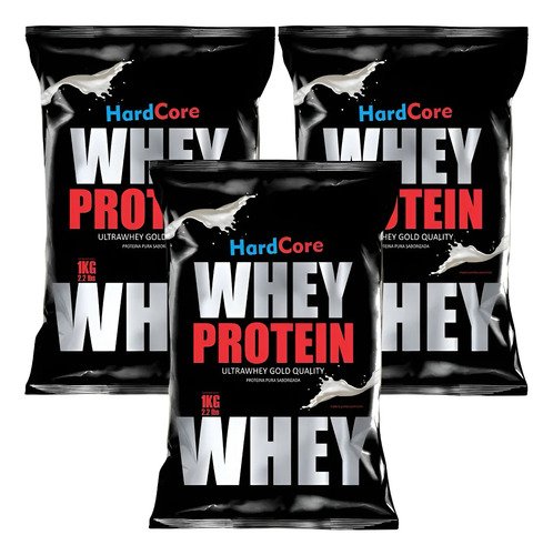 Whey Protein Hardcore Nutrition Vainilla Polvo 3kg Libre de Gluten