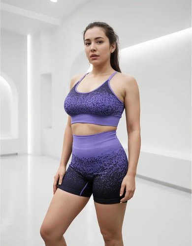 Conjuntos Deportivo Corto Top + Short Seamless Sport