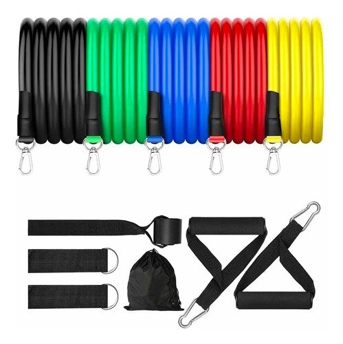 Set X 5 Bandas Elásticas Ionify Forcekit Manijas Fitness Gym