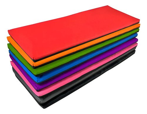 Colchoneta Gimnasia Yoga Pilates Alta Densidad 1m x 40cm x 3cm Rosa