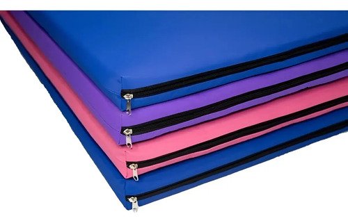 Colchoneta Gimnasia Con Cierre 100x50x5 Entrenamiento Mr Gym Fitness Azul