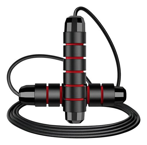 Soga Cuerda Salto Saltar 280 Cm Gym Crossfit Boxeo Reforzada Negro