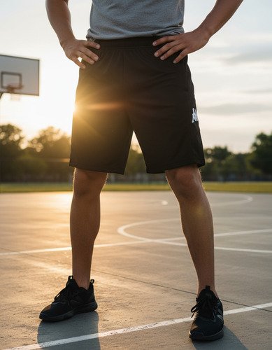Short Kappa Futbol Lluviozip Negro