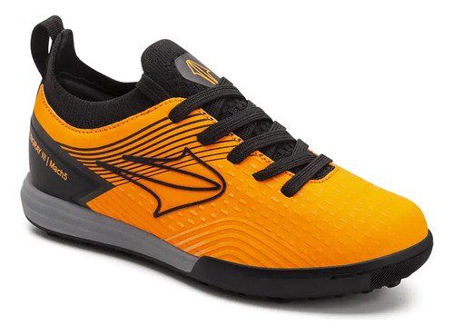 Botines Topper Kids Stingray Iii Mach 5 Tf Futbol Naranja