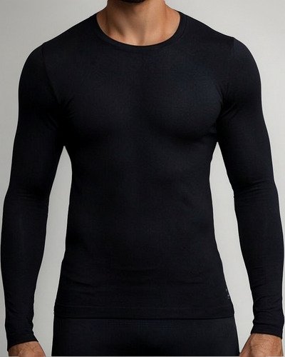 Remera Camiseta Térmica Frisada Hombre Adulto Manga Larga