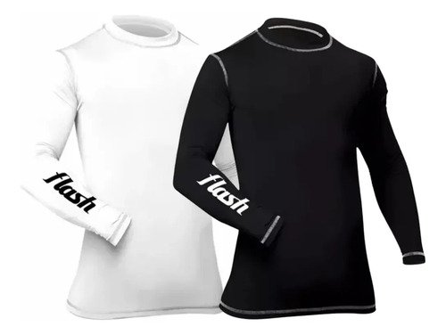 Remera Niño Flash Primera Pïel Manga Larga Invierno X 2