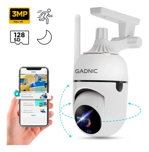 Cámara De Seguridad Wifi Gadnic SX9 Ip 1080p Visión Noctura Inalambrica Motorizada