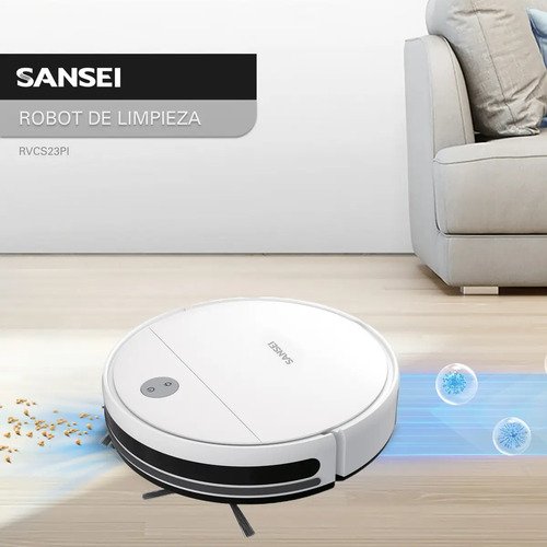 Aspiradora Robot Sansei Rvcs23pi 5 modos de limpieza Sensor Antichoque