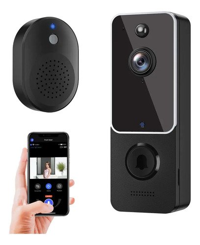 Set Video Cámara + Timbre Gadnic Con Audio Bidireccional