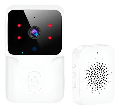 Timbre Inalambrico Smart Portero Visor Wifi Camara Hd Color Blanco