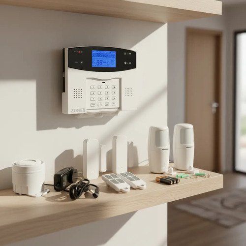 Zonex Alarma Inalámbrica Wifi Gsm Smartlife Tuya 4 Sensores