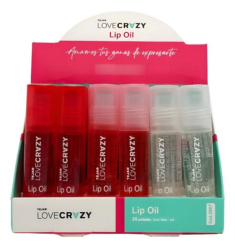 Pack x12 Brillos Labiales Love Crazy — Colores Trendy para Regalar