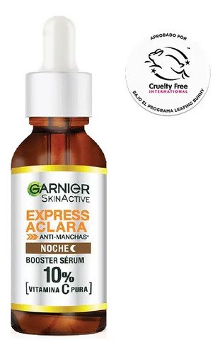 Sérum Nocturno Garnier Vitamina C Pura — Luminosidad desde la Primera Semana