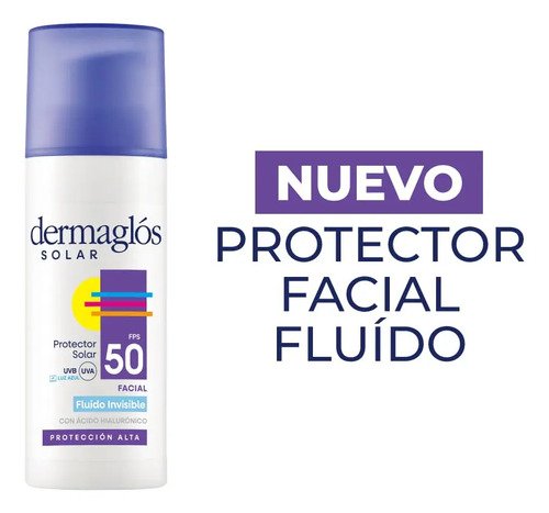 Dermaglós Protector Solar Facial Fps50 Fluido Invisible