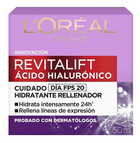 Crema Facial Día L&quot Oréal Revitalift Ácido Hialurónico 50 Ml