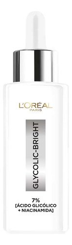L&quotOréal Paris Glycolic Bright Sérum Facial Antimanchas con Ácido Glicólico y Niacinamida, Reduce Manchas