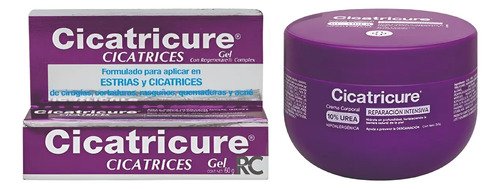 Kit Cicatricure Cicatrices 60g + Crema Urea 10% 250g