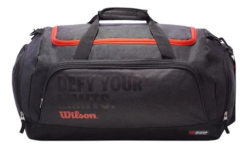 Wilson Bolso Deportivo Mediano Negro — Gym y Viaje Urbano