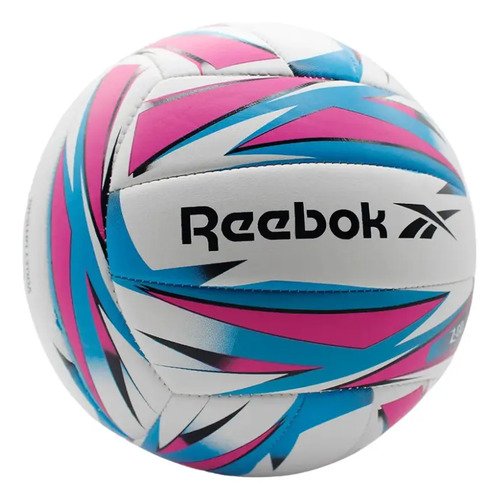 Pelota Voley Reebok Z-go Indoor/outdoor Resistente Blanco/rosa/celeste