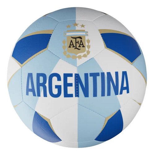 Pelota Futbol Argentina Mundial N5 Infantil Niños Licencia Color Blanco/Aqua/Marino