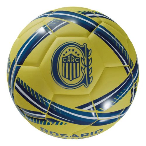 Pelota Futbol No 5 Estadios 24 Rosario Central Lic. Color Amarillo