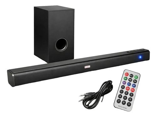 Barra Sonido Parlante Bluetooth Subwoofer Home Theater 120 W Negro 50/60