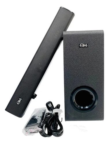 Barra De Sonido + Woofer 90w Con Bluetooth Negro 50hz Negro