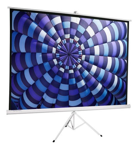 Pantalla Para Proyector Gadnic 100 Pulgadas 2.4 Mts Formato 4.3 Retractil Tripode Alta Estabilidad Angulo Vision 160 Grados Auto Lock