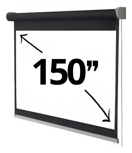 Pantalla Para Proyector 150 Pulgadas 16:9 Enrollable