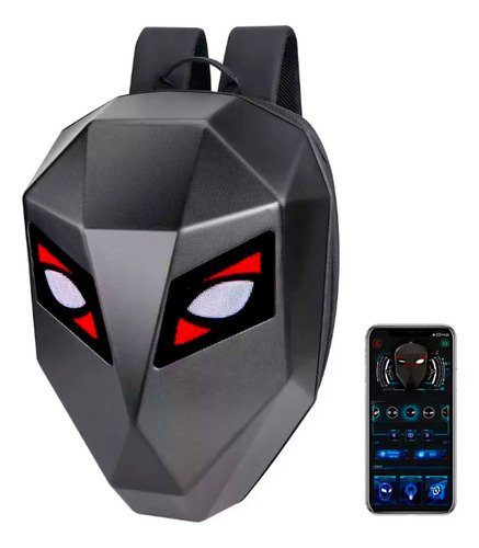 Mochila Moto Led Ojos Inteligente Programable -