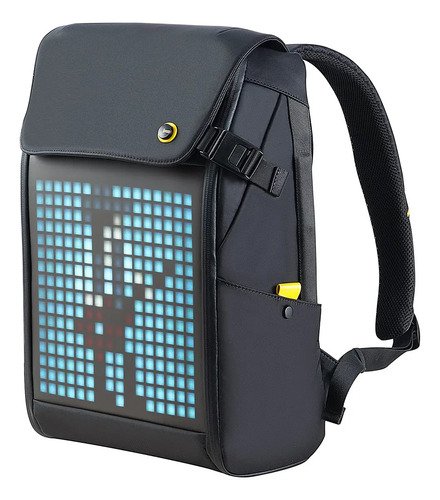 Divoom Mochila Para Portátil Con Pantalla Led Y Control De. Color Negro
