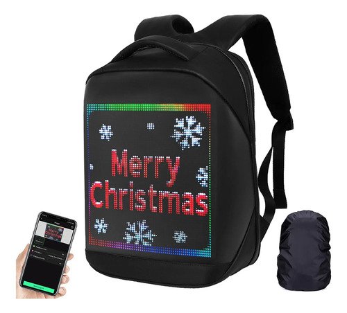 Mochila Welaso Led Inteligente Con Bluetooth Y Panel Program