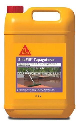 Sikafill Impermeabilizante Transparente X 5lts
