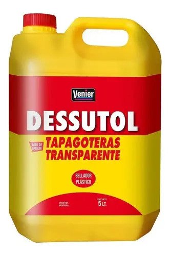 Tapagoteras Líquido Venier Dessutol Terrazas Transparente 5L