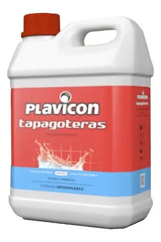 Plavicon Tapagoteras Transparente 5 Litros Impermeabilizante Techos