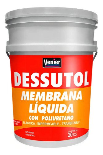 Dessutol Membrana Techo/terraza Liquida Venier 20kg Color Blanco