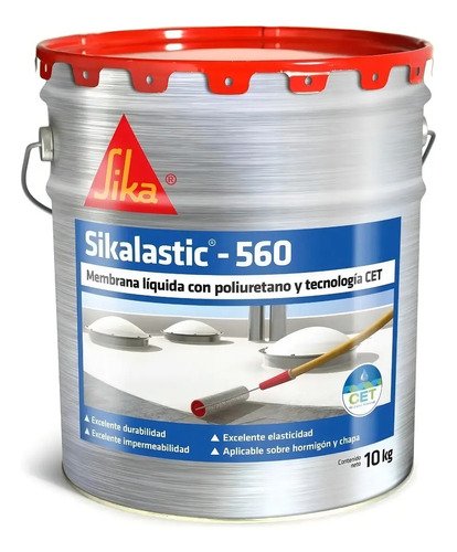 Membrana Liquida Sikalastic 560 Blanco 10kg Impermeabilizante Sika