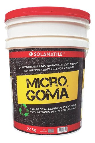 Membrana Impermeabilizante Microgoma Gris 22kg Techos Exterior